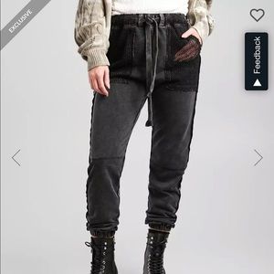 Buckle-Gilded Intent Wash Joggers